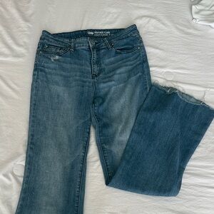 GAP Medium Wash High Rise Flare Jeans